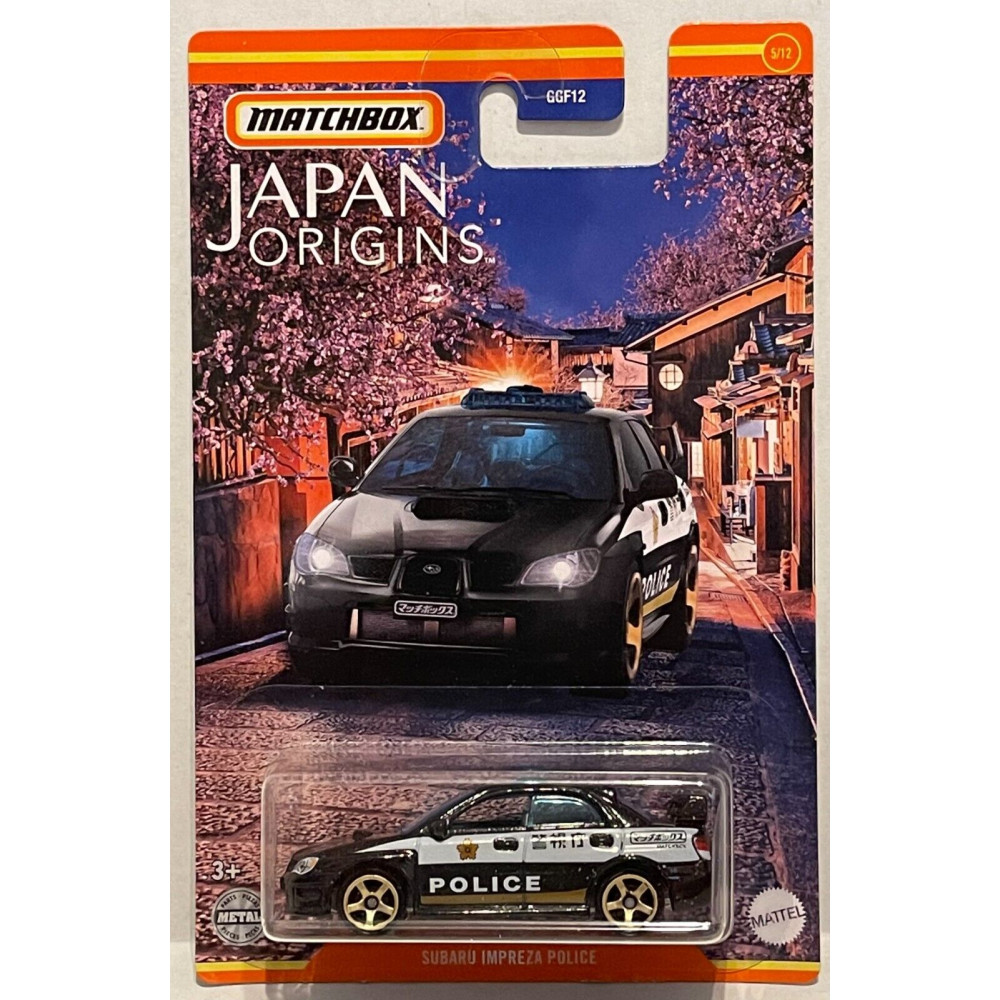 ミニカー Matchbox Subaru Impreza Police Машинка Matchbox Subaru Impreza Police (2022 - Japan Origins